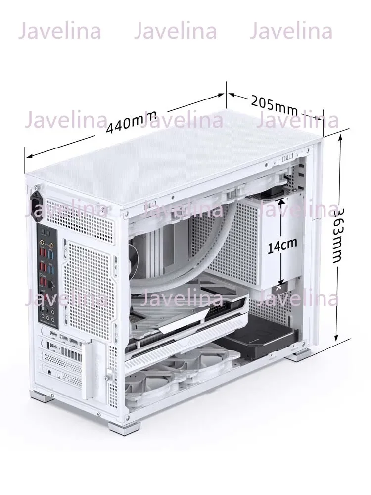 D31 Pinecone D41 Case, Matx Desktop Compact MESH Side Transparent 360 Water Cooled Desktop Sub Screen