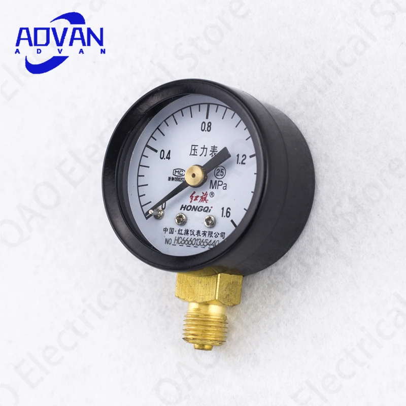 Factory direct Hongqi instrument pressure gauge Y-40 water pressure gauge oil pressure gauge barometer