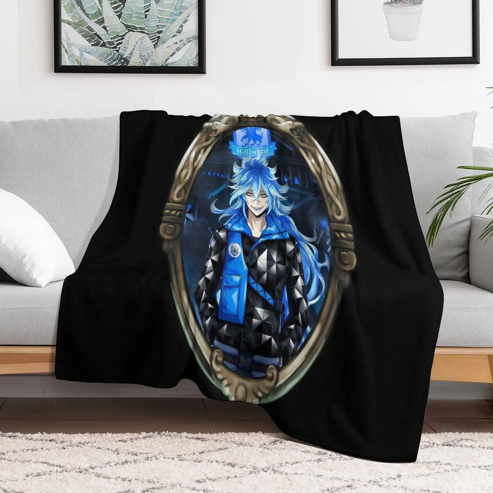 

Idia Shroud (Twisted Wonderland) Throw Blanket Decorative Sofa Bed linens Blankets