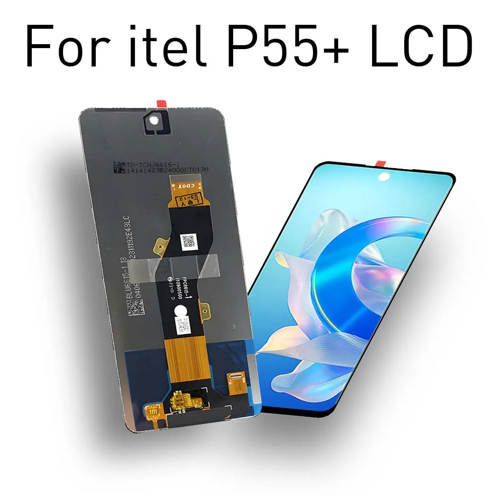 High Quality 6.6'' LCD Display Touch Screen Digitizer For Itel P55+ P663LN P663L - Replacement Assembly Part for p55 PlUS Repair