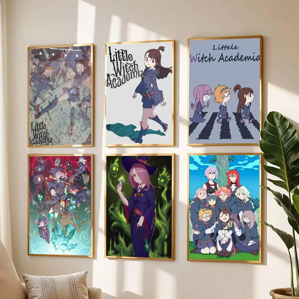 anime L-Little Witch Academia-A Poster Modern Wall Decal for Living Room Cafe Office Bar and Bedroom