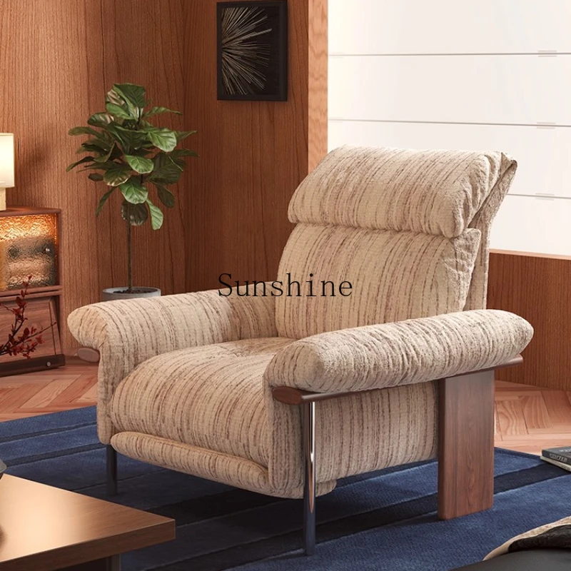 

North American black walnut solid wood antique multi-functional single sofa chair