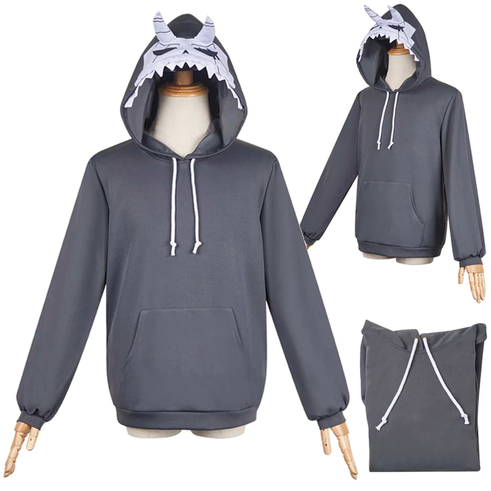 Hibino Kafka Anime Kaiju Cosplay No. 8 Manga Hoodies For Men Women Sweatshirts Longs Sleeves Fleece Hooded Cos Streetwear