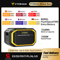 VTOMAN FlashSpeed1500 Extra Battery 1548Wh for VTOMAN FlashSpeed1000/FlashSpeed1500 Power station with1500W(3000W Peak)