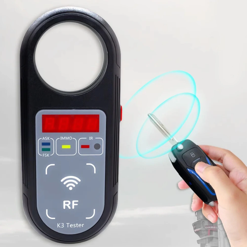 K3 Remote Key Tester with LCD Display for 100 999MHz Frequency Detection and Signal Analysis in Automotive Applications