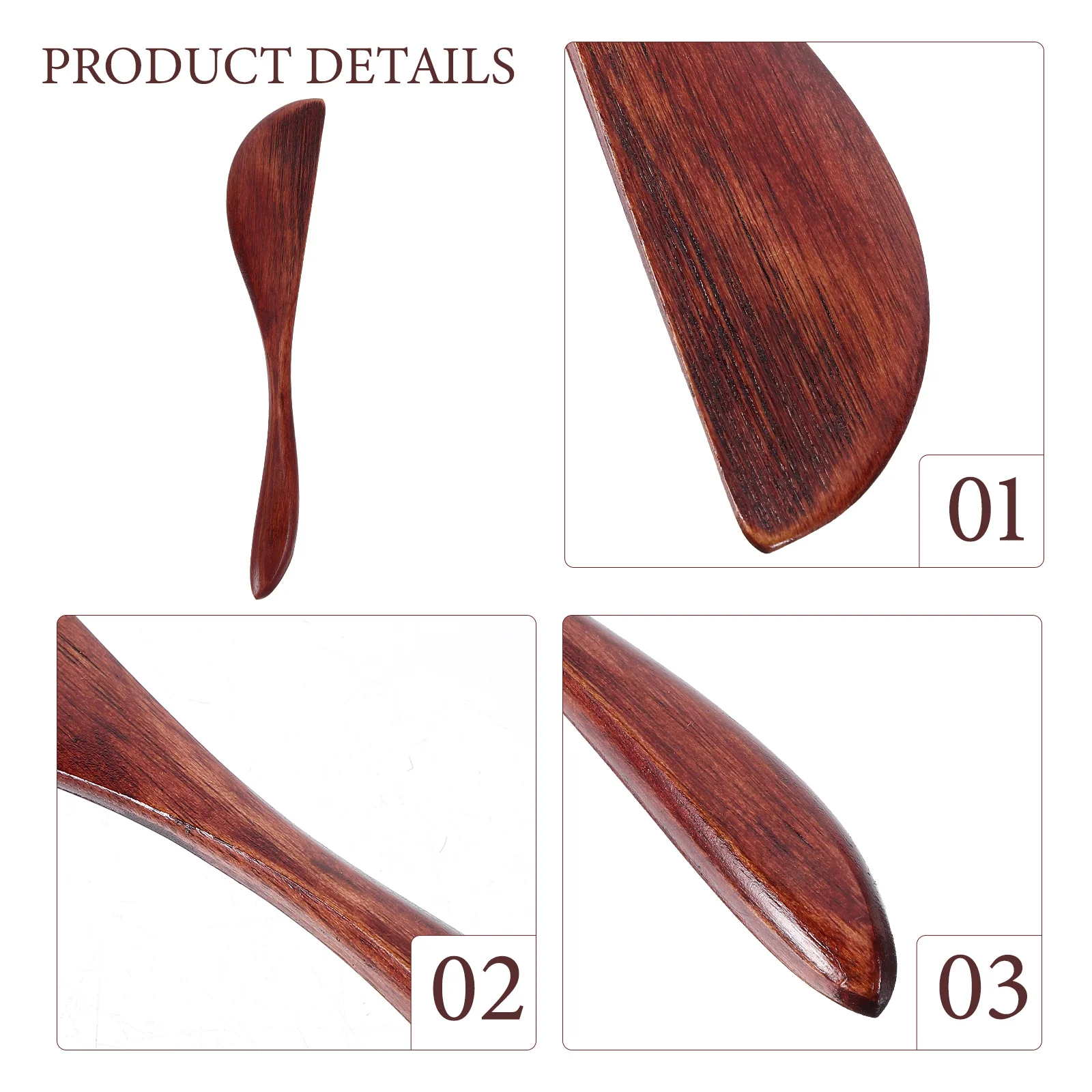 10 pezzi Phoebe Jam Knife Coltelli per burro in legno Spatola da cucina per crema