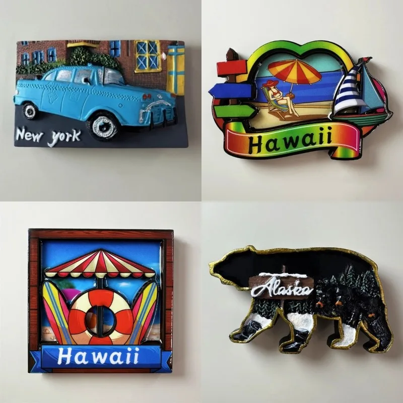 

America Travelling Fridge Magnets United States New York Statue of Liberty Tourism Souvenirs Fridge Stickers Home Decor