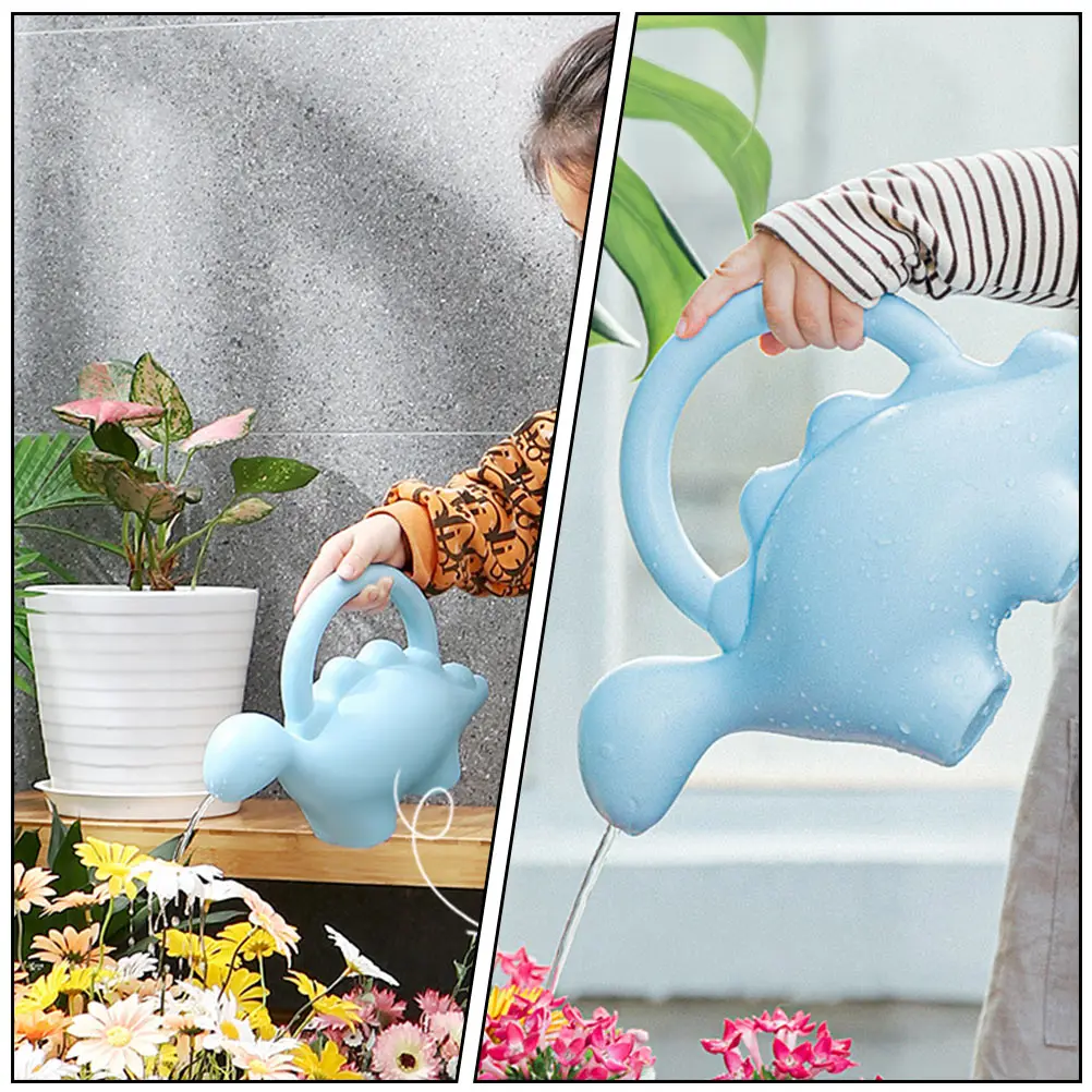 

2 Pcs Animal Shape Watering Kettle Small Kid Can Sized Plastic Kids Cute Gardening Toy Indoor for