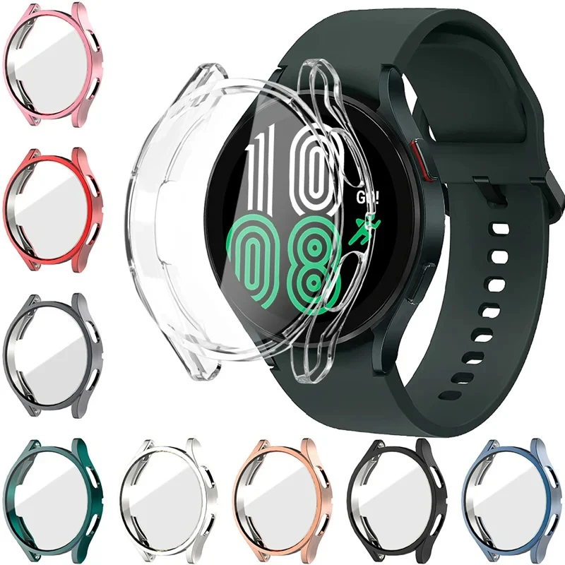 Soft TPU Case for Samsung Galaxy Watch 7 40mm 44mm Protector Soft Cover Silicone TPU Bumper Screen Protection Full Accessories