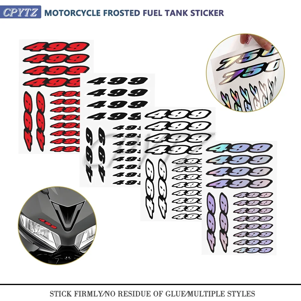 Motorcycle Stickers Number 499 Decals Fit For TC 499 TC499 Universal Motocross Graphics Logo Emblem Accessories Decals
