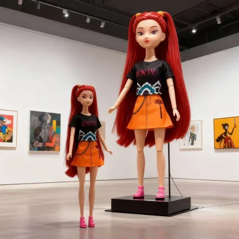 دمية لطيفة على شكل مجموعة K-POP Demon Hunter Girl لعام 2026، Lumimilazoi، هدية عيد الميلاد، مع مفاصل متحركة، دمية على شكل إنسان #2