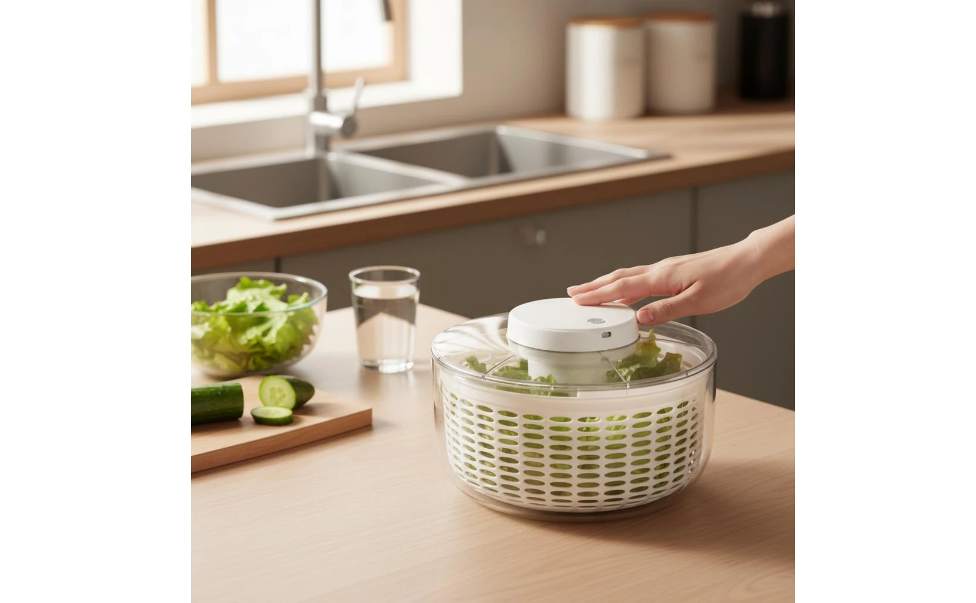 Electric Salad Dryer Perforated Vegetable Dryer Dewatering Basket Compact Food Prep Tool Countertop https://ae-pic-a1.aliexpress-media.com/kf/S1b4dbbb95fe44477adcccee4fe364f8aE.jpg