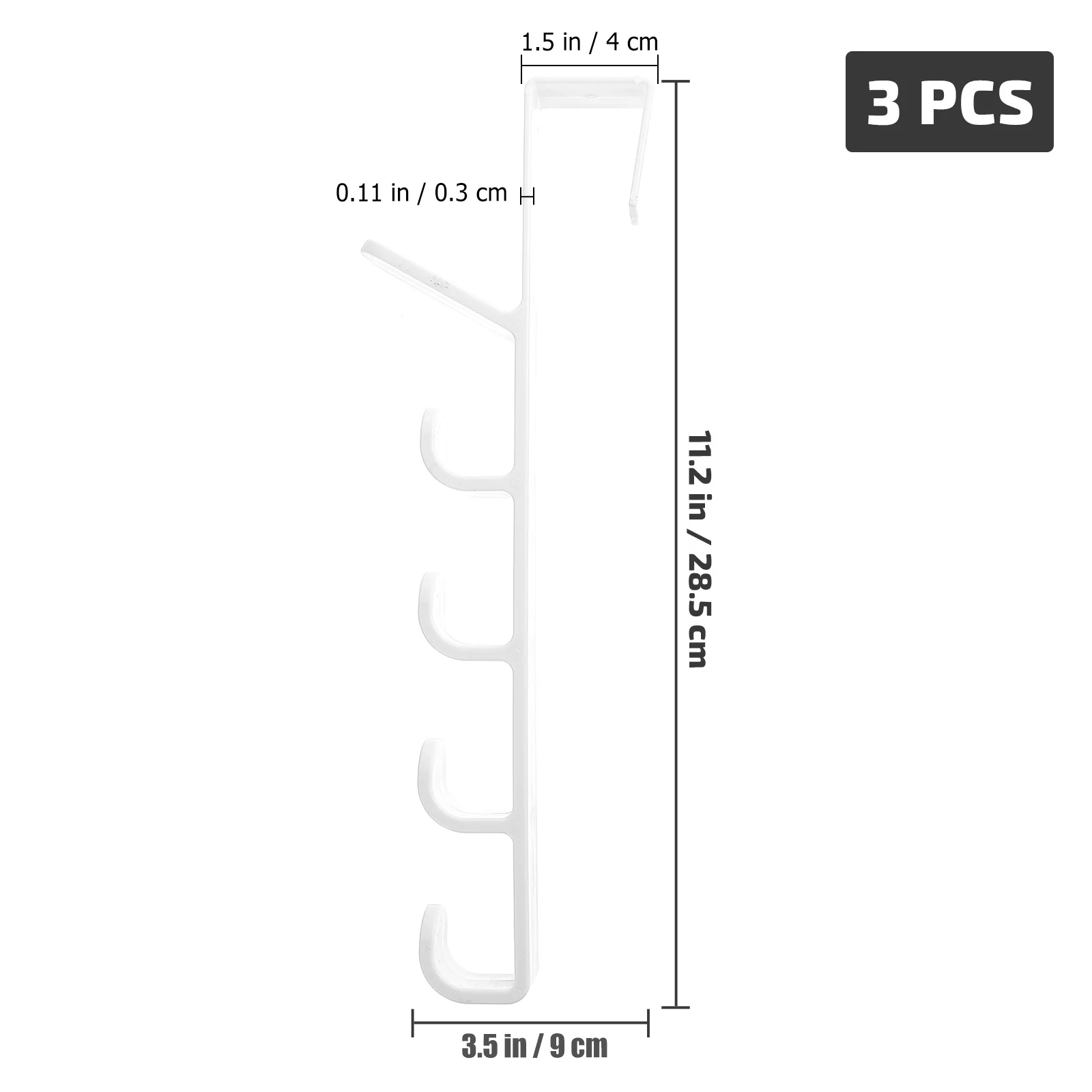 実用的な腹筋ドアコートフック、新築祝いのギフト、ハンガーハットラック、細かい仕上がり、3個