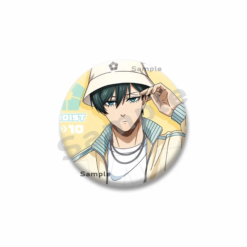 Figura creativa de dibujos animados Rin Itoshi, alfileres esmaltados, broches de Anime con cerradura azul personalizados, insignias para ropa, accesorios, regalos de joyería