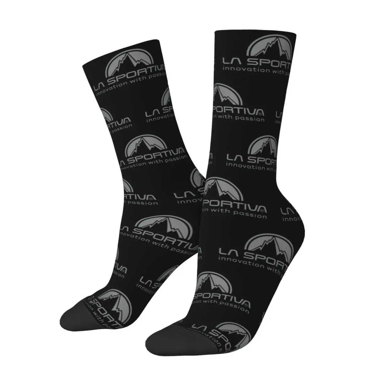 Cool La Sportiva Theme Basketball Crew Socks Merch All Seasons Cute Crew Socks Non-slip