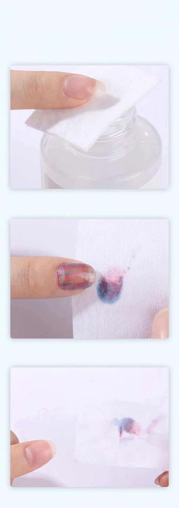 Professional Lint Free Nail Art Wipes Manicure Cotton Pads For Gel Remover Cleaning Tools Beauty Supplies Polish Removal