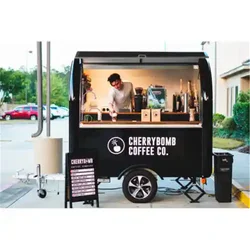 Pink Custom 220cm Food Trailer Usa Standard Burger Pizza Food Truck Taco Coffee Ice Cream Cart Vending Mobile Catering Food Van