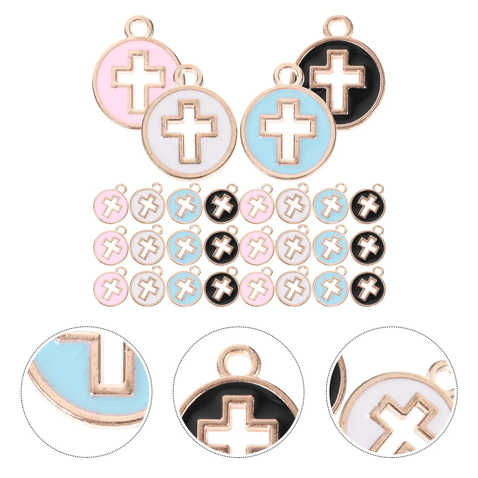 

40 шт. крестообразных подвесок, изящные шармы для рукоделия, украшения для браслетов, ожерелий, серег, декоративные элементы для создания украшений ручной работы