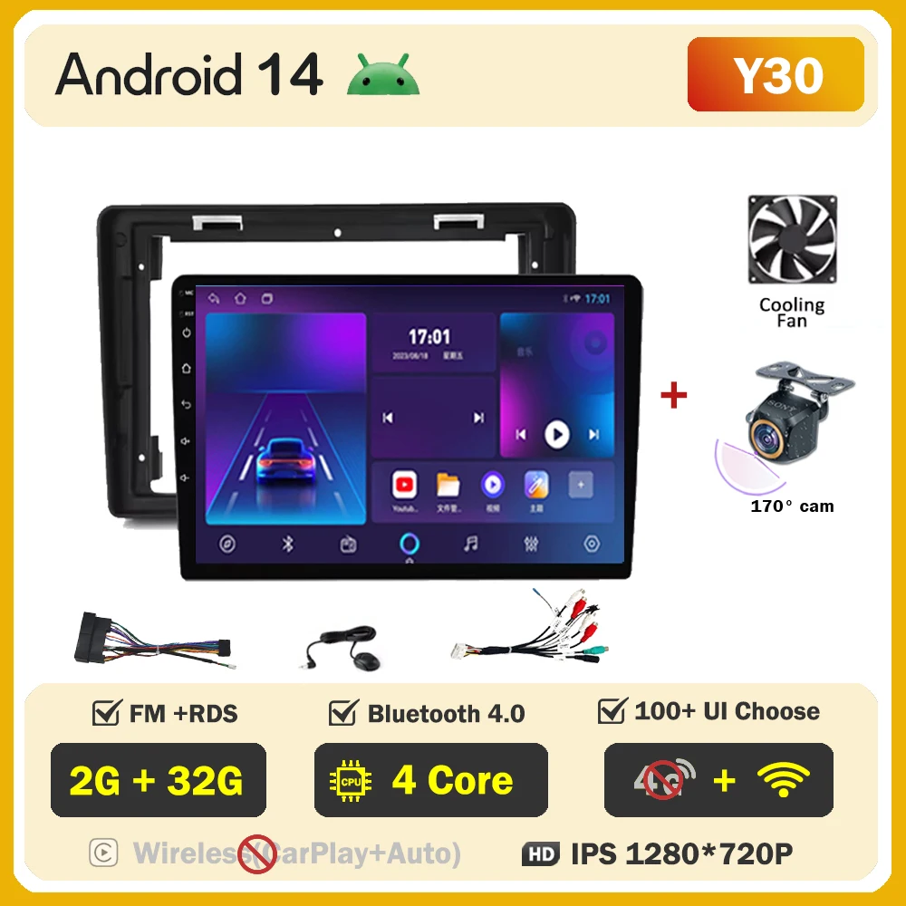 Autoradio voor Citroen C2 C3 2001-2010 Android Multimedia Speler GPS Navigatie Carplay LED Touch Screen Auto Stereo draadloze