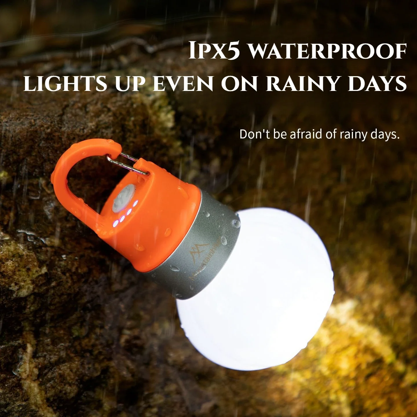 MOUNTAINHIKER NewPumpkin Bottle Cap Light Camping Charging Outdoor Camping Tent Atmosphere Light Mobile Portable Camping Light ﻿