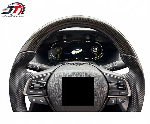 JT New Design 12.3 Inch IPS LCD Screen Digital Dashboard Instrument Cluster Upgrade Display Panel For Honda For Accord For 10th