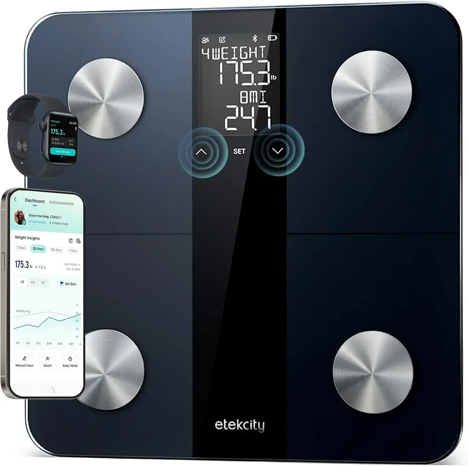 

Hot Sellers.Etekcity Upgraded Smart Scale for Body Weight, FSA HSA Store Eligible, Bathroom Digital Scale with BMI, Body Fat,.NE