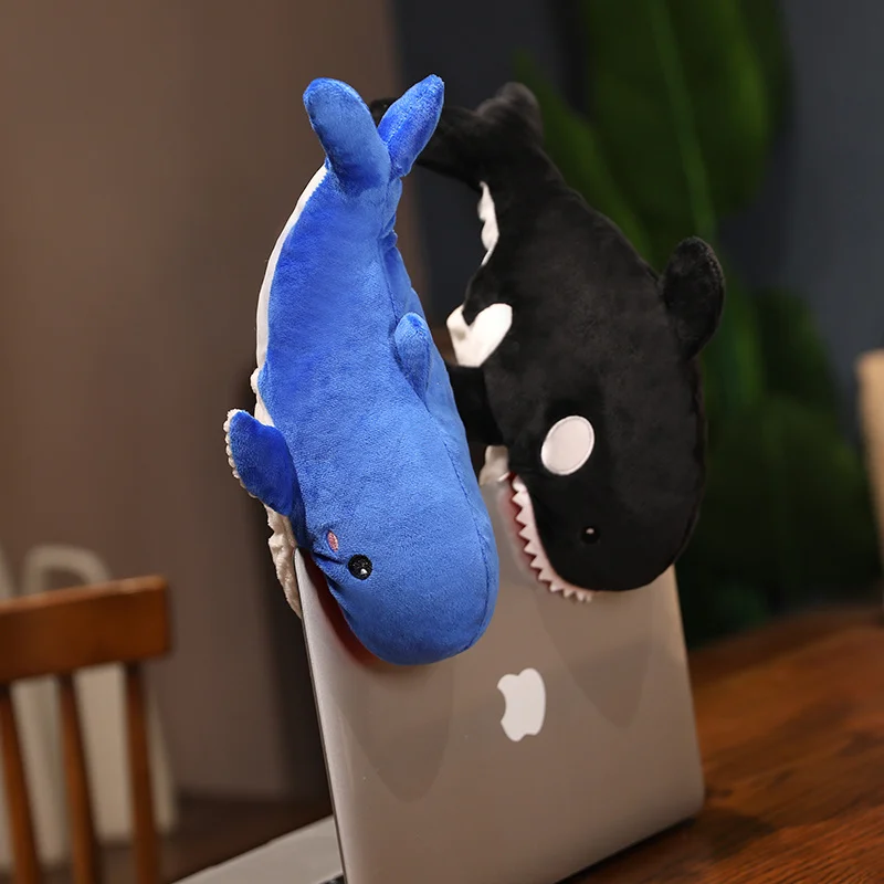Ozean Serie Plüsch Handpuppe niedlichen Tier Chamäleon Krokodil Hai Blauwal Clown fisch Tintenfisch gefüllt beruhigen Baby Spielzeug Junge – Detail 14