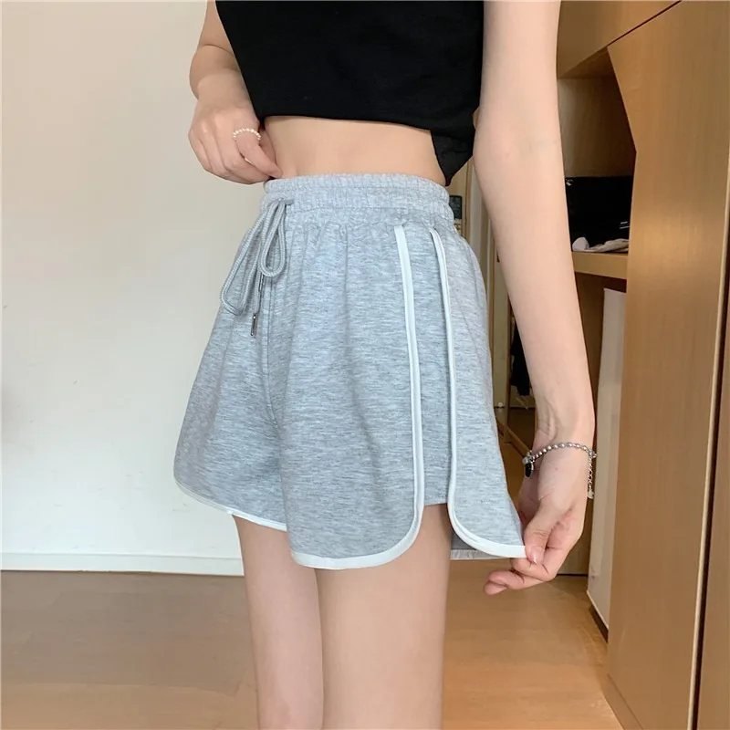 ANJY Summer New Women Casual Sports Versatile Trendy Korean Style Simple Loose Youth Shorts Contrast Color Chic Hot Pants A24539