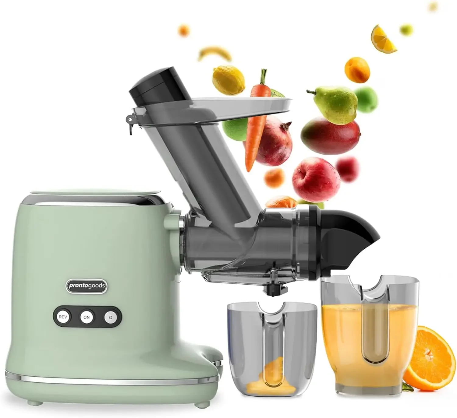 

Efficient Masticating Cold Press Slow Juicer Machine - Extracts Juice from Whole Fruits and Vegetables, Features Multiple Filter