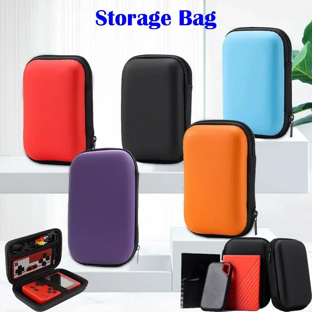 5.5inch Game Console Storage Bag EVA Multi-color Handheld Game Protective Case Waterproof Drop-proof for R36S/GB300/FC/RG35XX