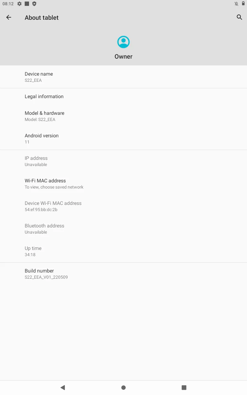 10.1 Inch T10 Android 11 Tablet PC CPU RAM 4GB ROM 64GB S22 Sun50iw Processor, Cortex-A53 Dual Camera Type-C Octa-Core