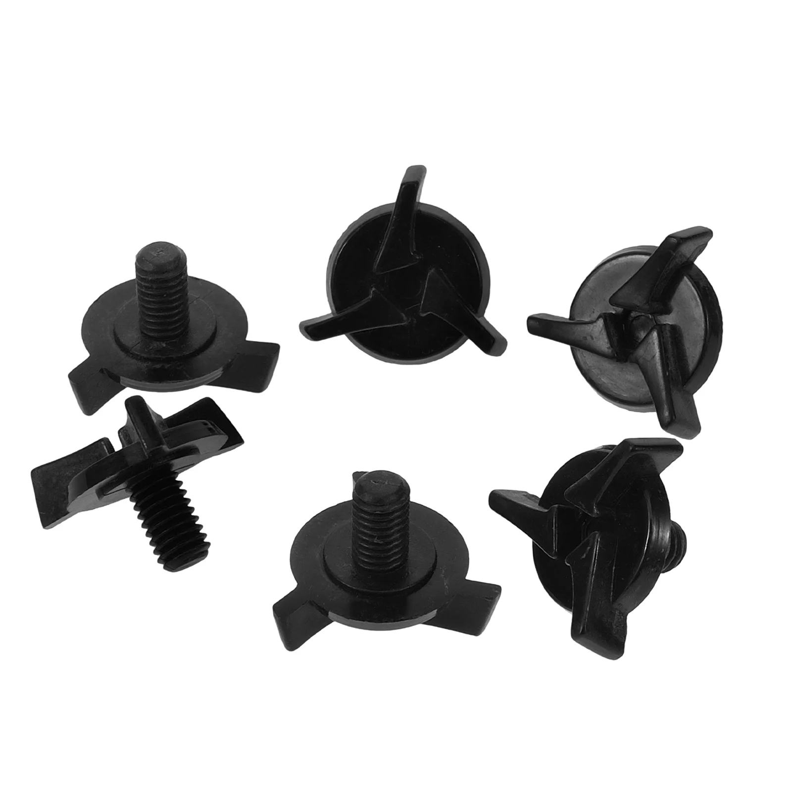 6 قطعة مسامير قناع الدراجة النارية العالمية قطع غيار بلاستيكية عالية المتانة سريعة التركيب وظيفية أنيقة