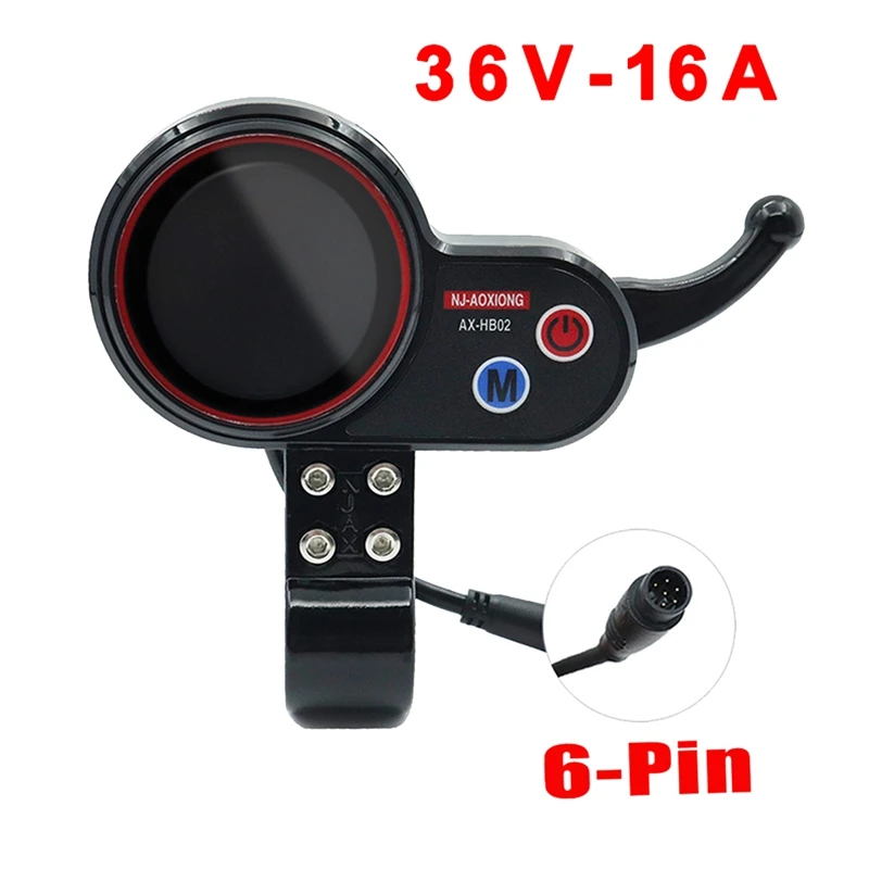 

NJ-AOXIONG AX-HB02 Electric Scooter Dashboard 36V NJAX-T Adjustable 6PIN For Electric Scooter