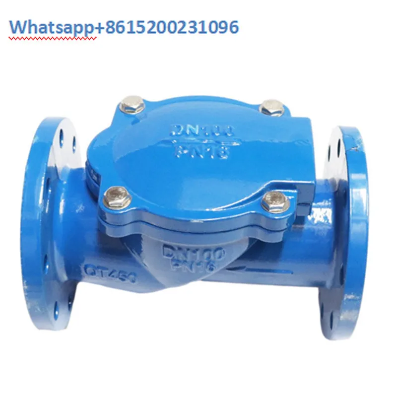 

H44X-16Q flange rubber disc check valve one-way valve water pump DN50 65 80 100 150 200 300