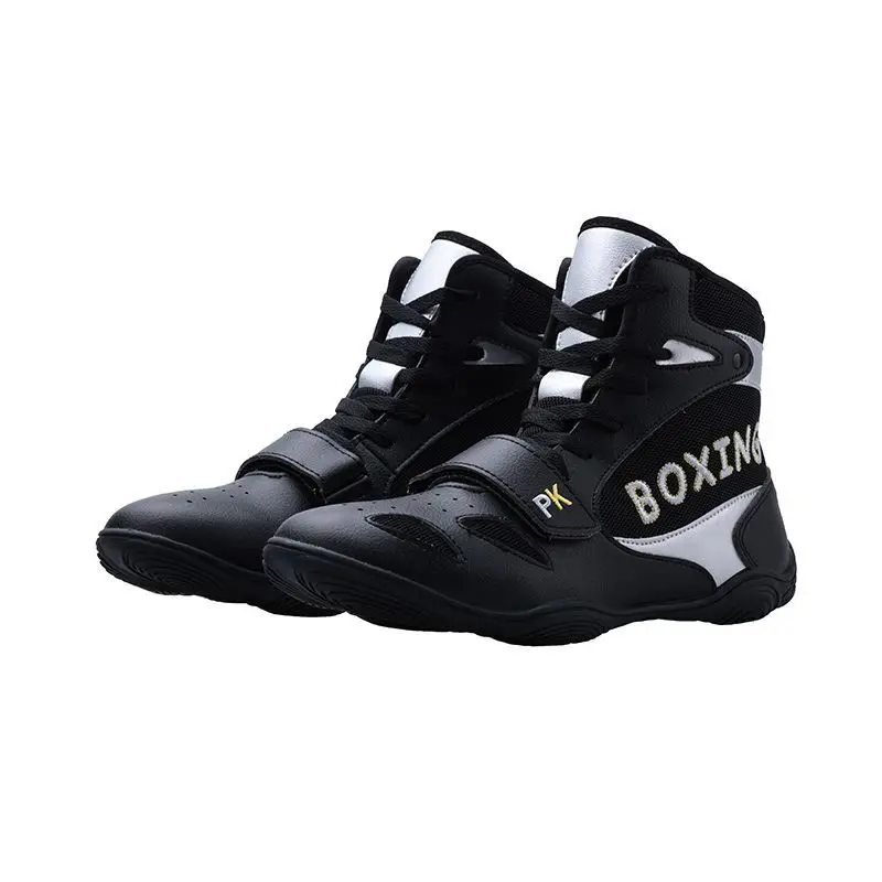 2026 New Trend Wrestling Boots Men Big Size 47 Boxing Sneakers Men Good Quality Men Fighting Shoes Mid-Top Man Gym Training Shoe