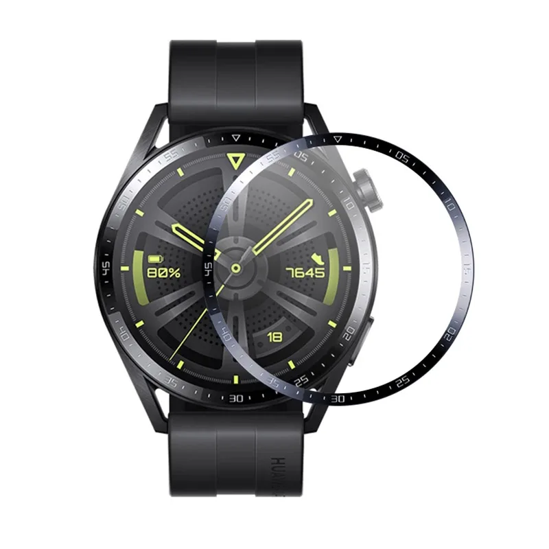 ثلاثية الأبعاد منحني حافة فيلم واقية ل هواوي ساعة GT3 46 مللي متر 42 مللي متر التغطية الكاملة حامي الشاشة فيلم