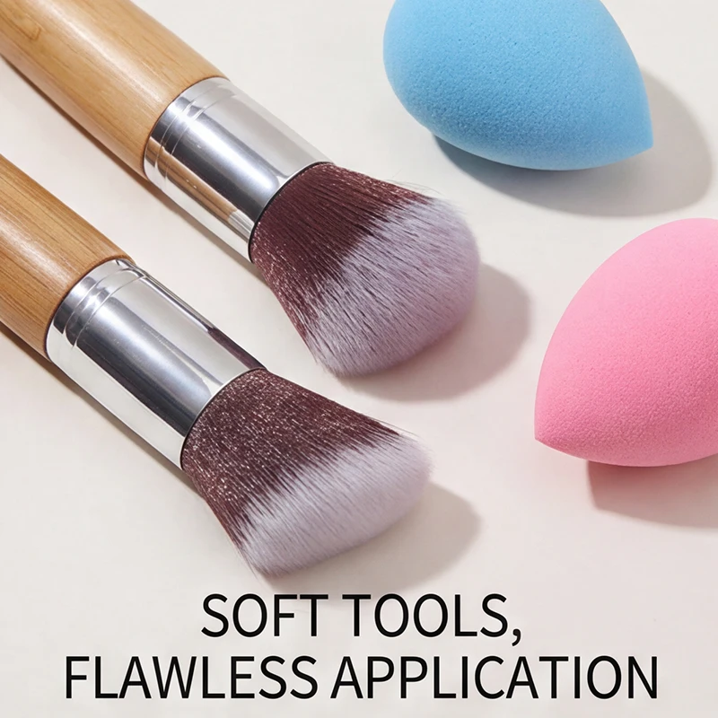 Aliexpress 4‑Piece Makeup Tools Kit, 2Pcs Makeup Brushes + 2Pcs Wet And Dry Usable Beauty Sponges, Blush Brush, Sponge Puff, Full‑Set Makeup Application Tools For Beginners, Portable Cosmetic Kit, Makeup Base Tools. - Aliexpress Deal
