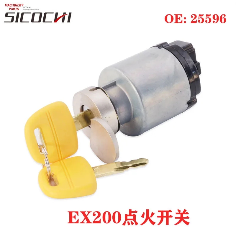 

Запчасти для экскаваторов Hitachi EX200, выключатель зажигания, контроллер стартера с ключом 25596