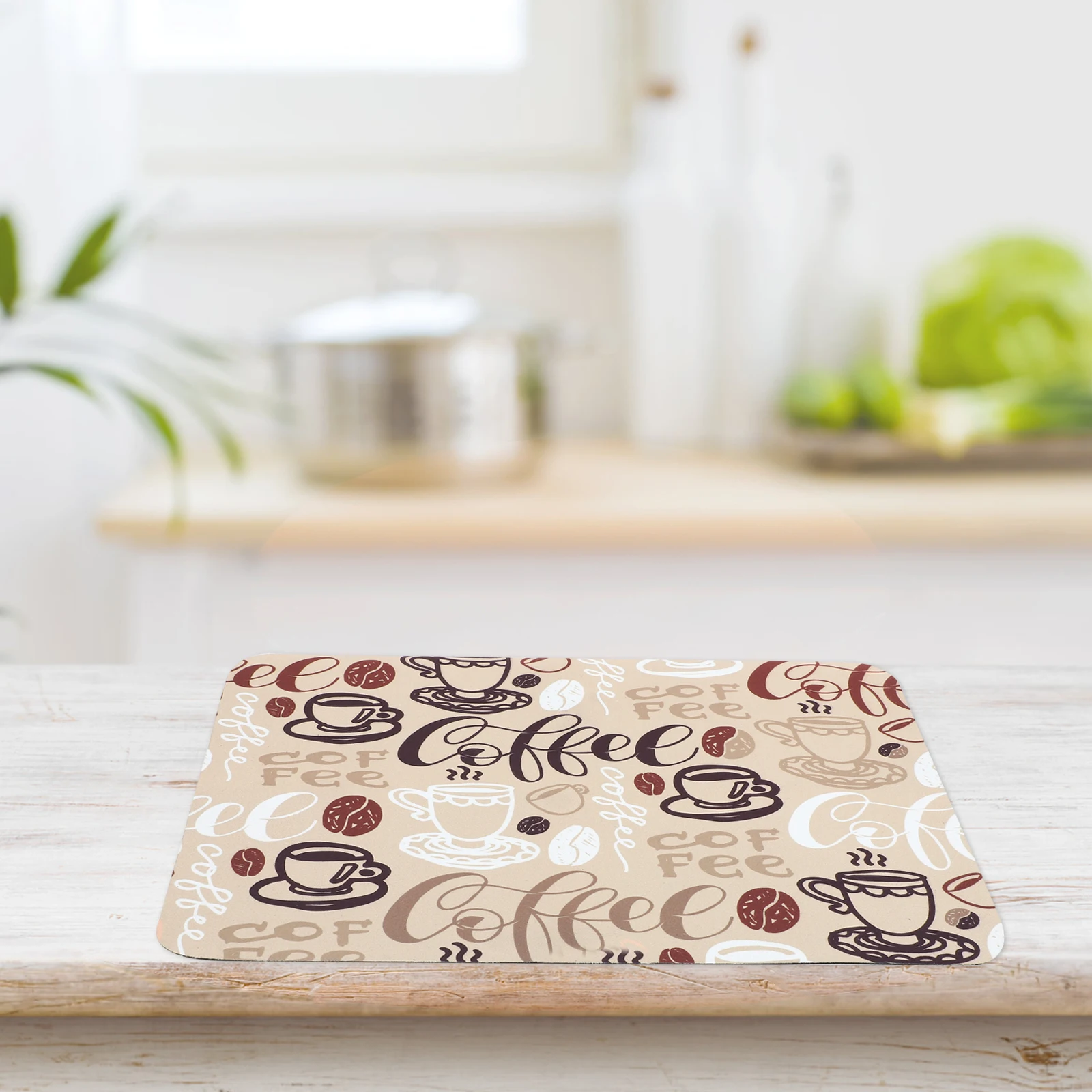 

1Pcs Coffee Maker Mat Kitchen Countertop Mat Non-Slip Absorbent Pad for Coffee Machine Protection
