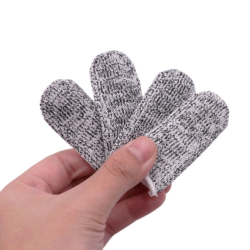 10Pcs Finger Sleeves Grade 5 Anti-cut Engraving Wear-resistant Protective Finger Sleeves Elastic Protective Picker Matching Tool