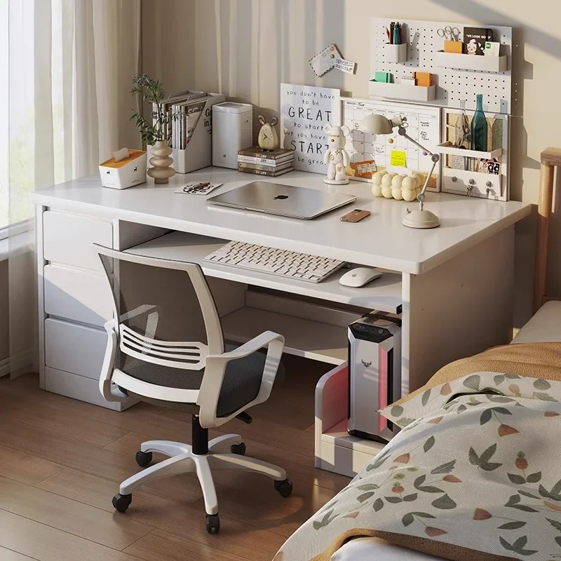 Computer desk Desktop home  Student study writing  Simple workbench Bedroom with drawers