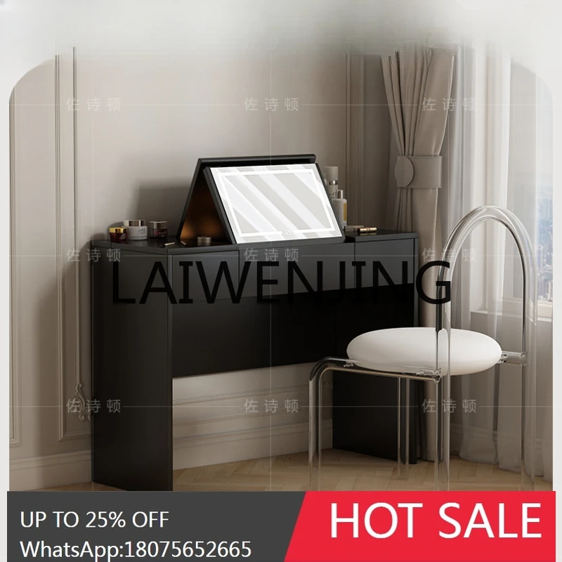 

RWJ Makeup Table Comb Bedroom Foldable Dresser Large Mirror