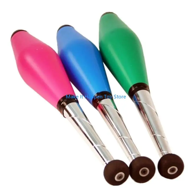 28EC 어린이 스포츠 장난감 저글링 핀 세트 야외 어린이 저글링 훈련 스틱 도구