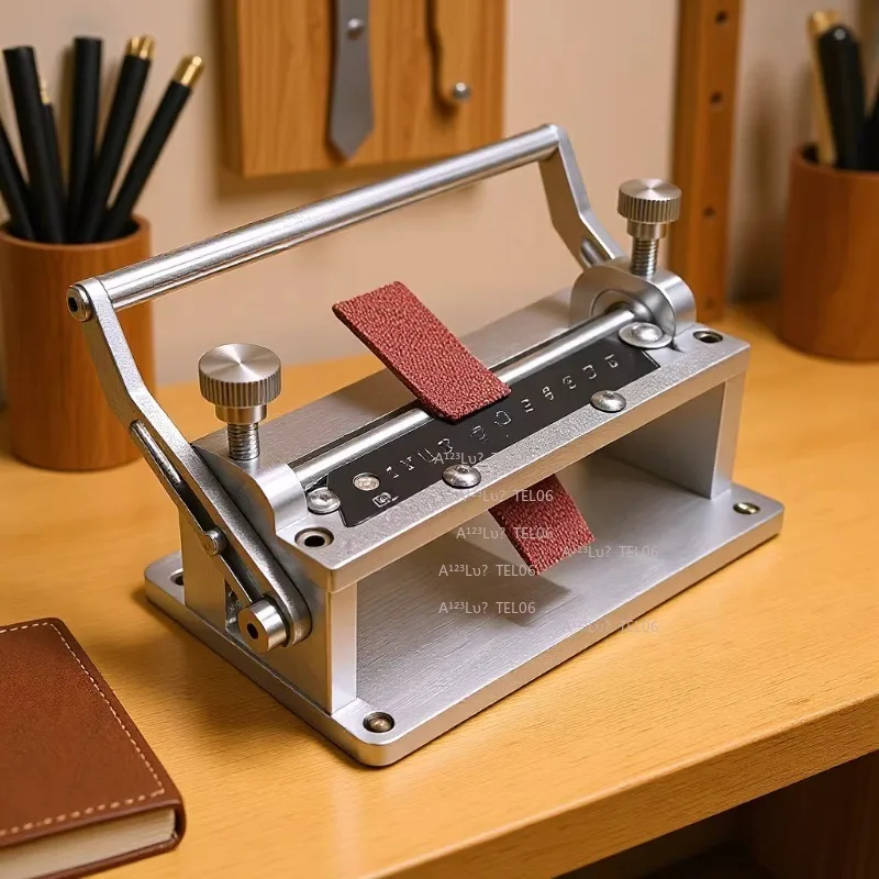 Manual Splitter Skiving Knife Leather Thinning Tool Belt Strap Trimmer Watchband Edge Beveler Calf Cowhide Paring Craft