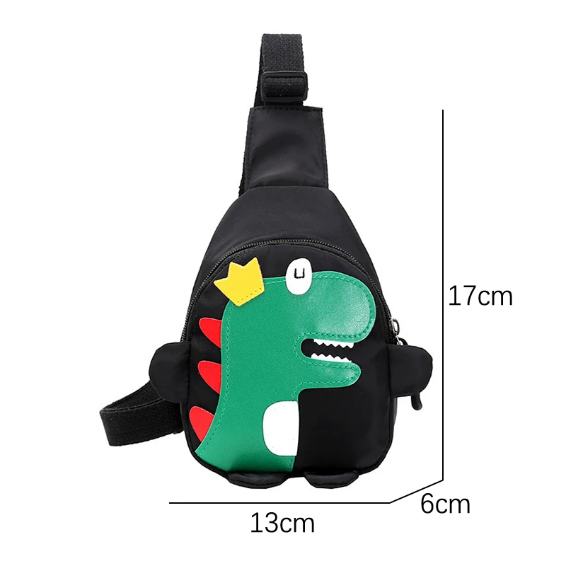 Cartoon Dinosaur Crossbody Bags para crianças, meninos e meninas, Kids Chest Bags, Shoulder Messenger, Travel Backpack, Cute, Fashion