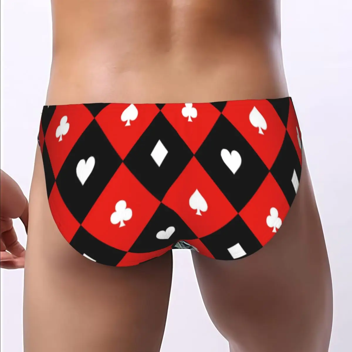 Card Suit Pattern Alice In Men's Underwear Soft Breathable Briefs Sexy Male Panties High Quality Ropa Interior