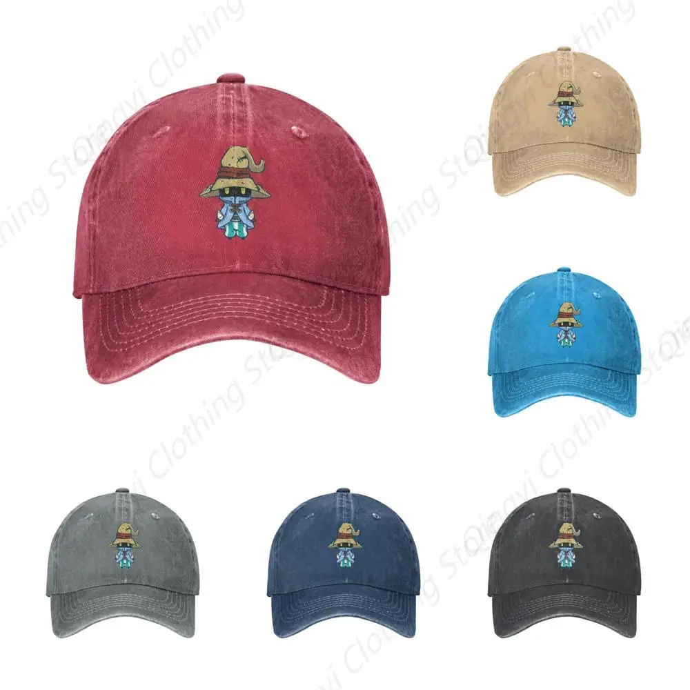 

Final Anime Fantasy Womens Mens Baseball Cap Vintage Cotton Washed Caps Adjustable Dad Hat Red