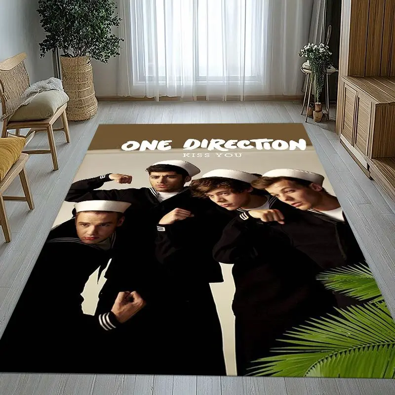 1D One D-Direction Boy Band Soft Non-Slip Large Area Rug for Living Room,Bedroom Playroom Carpet Mat for Sofa,Home Decor Gift