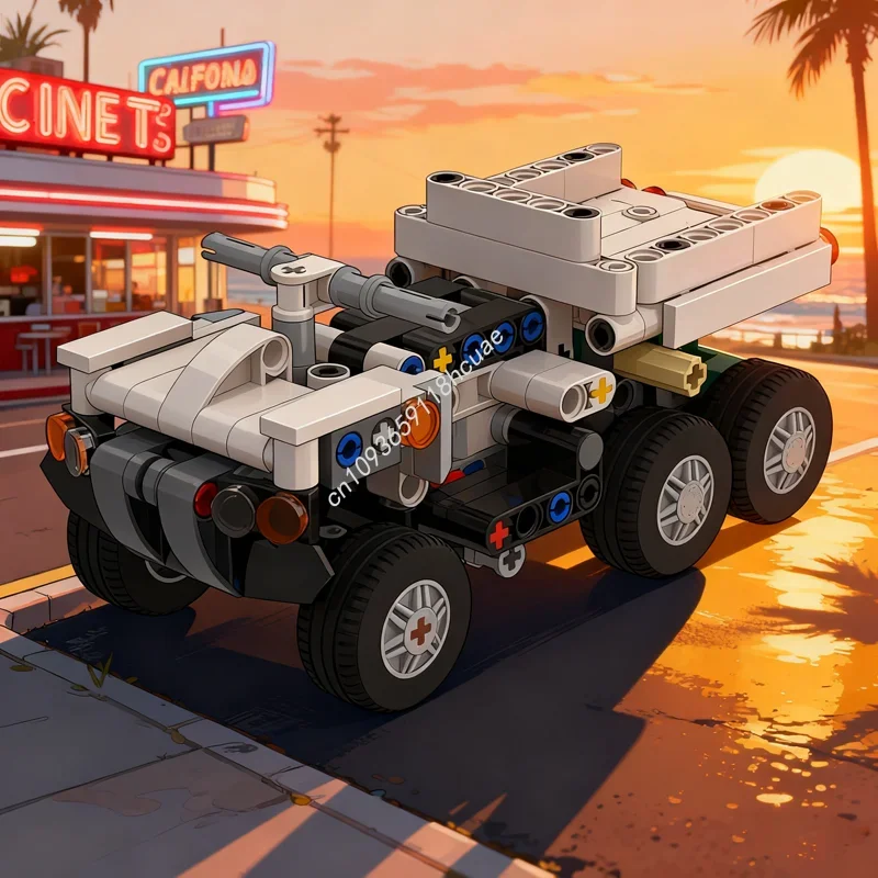 239 peças MOC Veículo Todo-Terreno Modelo Técnico Blocos de Montar DIY Ideia de Presente de Natal Brinquedo Educacional Infantil Aniversário