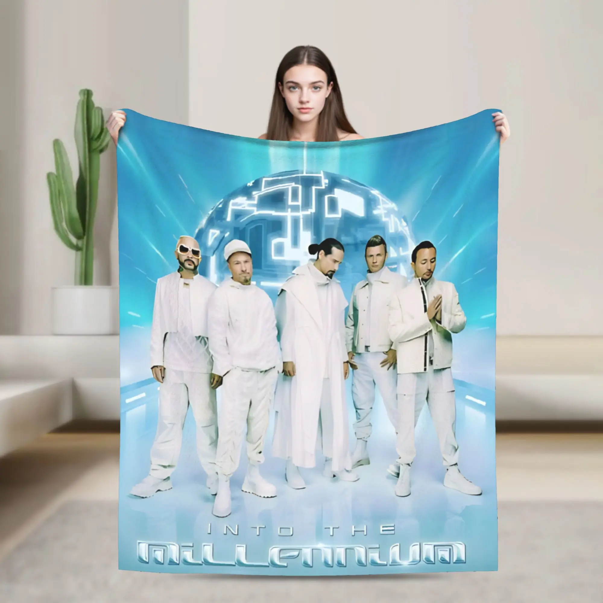 Backstreets Millenniums Tour Boy Flannel Throw Blanket Blankets for Home Travel Soft Bedding Throws